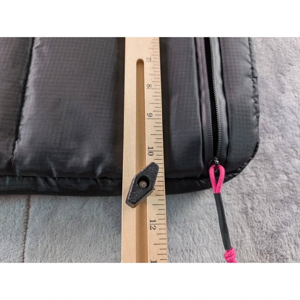 T-Mobile Branded Laptop Messenger Bag Black Magenta Quilted Ripstop Crossbody